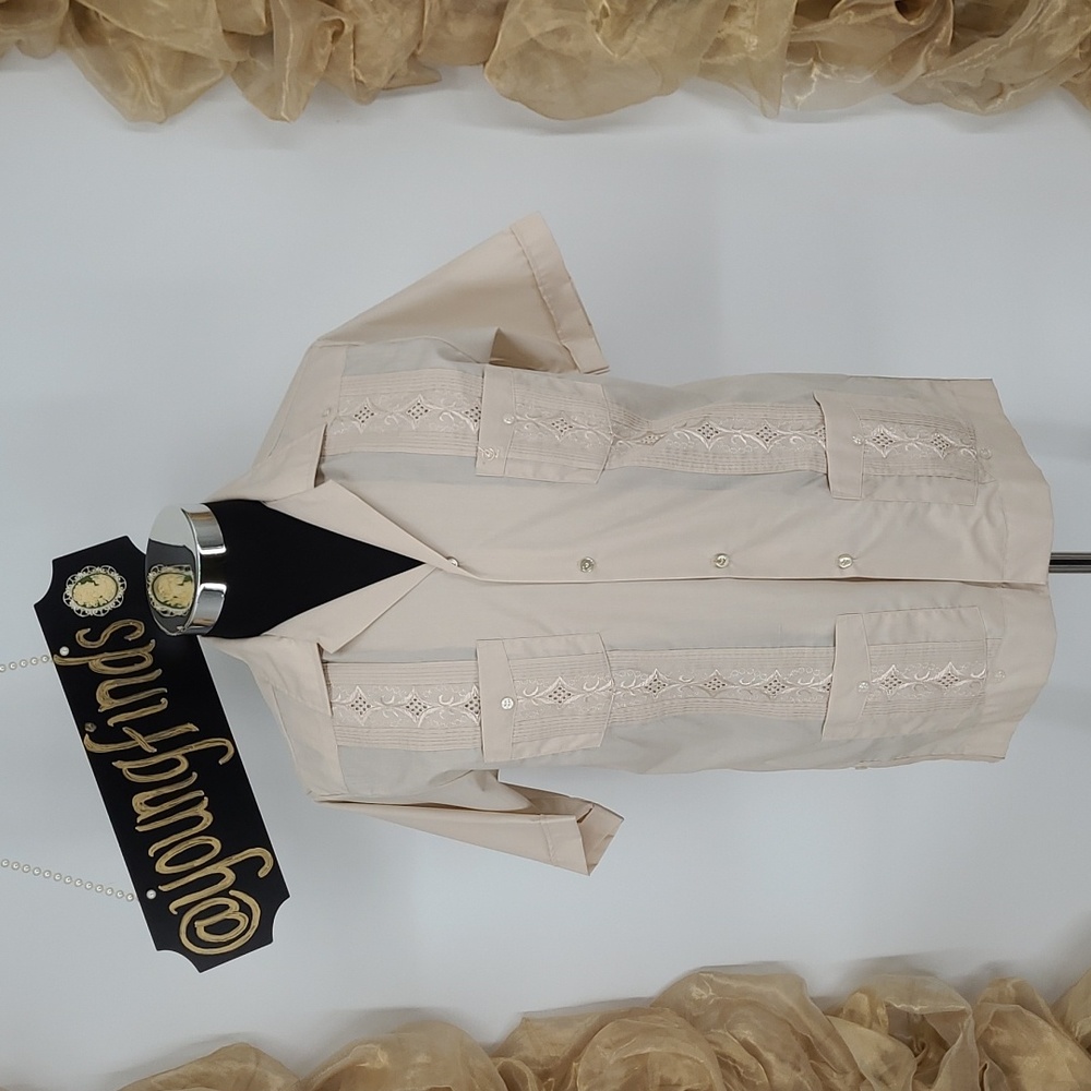 The Baron Guayabera Shirt Men's size M